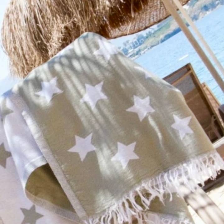 Pack de 10 toallas de playa de algodón turco para verano para venta al por mayor de TranquilUSA