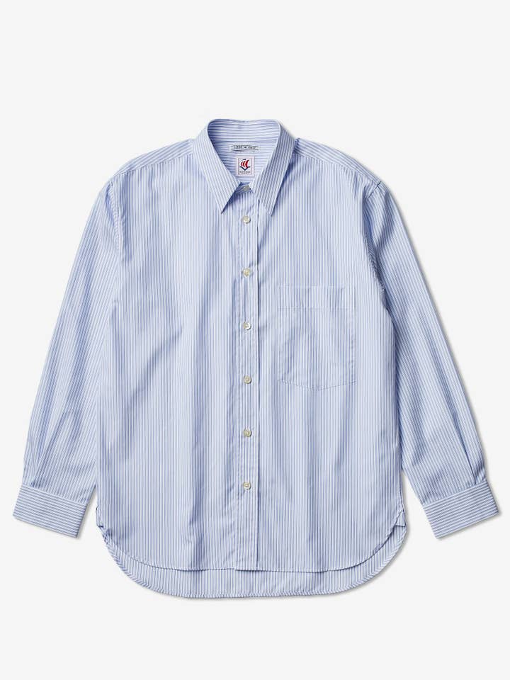 VE Charles Overhemd IT - Blauwe Streep voor wholesale door VICTORY ESSENTIALS