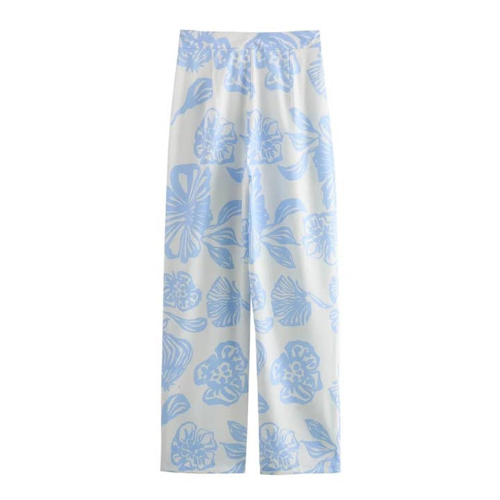 Marayn - Wholesale Sleepwear Set - Women's - European Summer Fashion Printed Shirt Pajama Set1