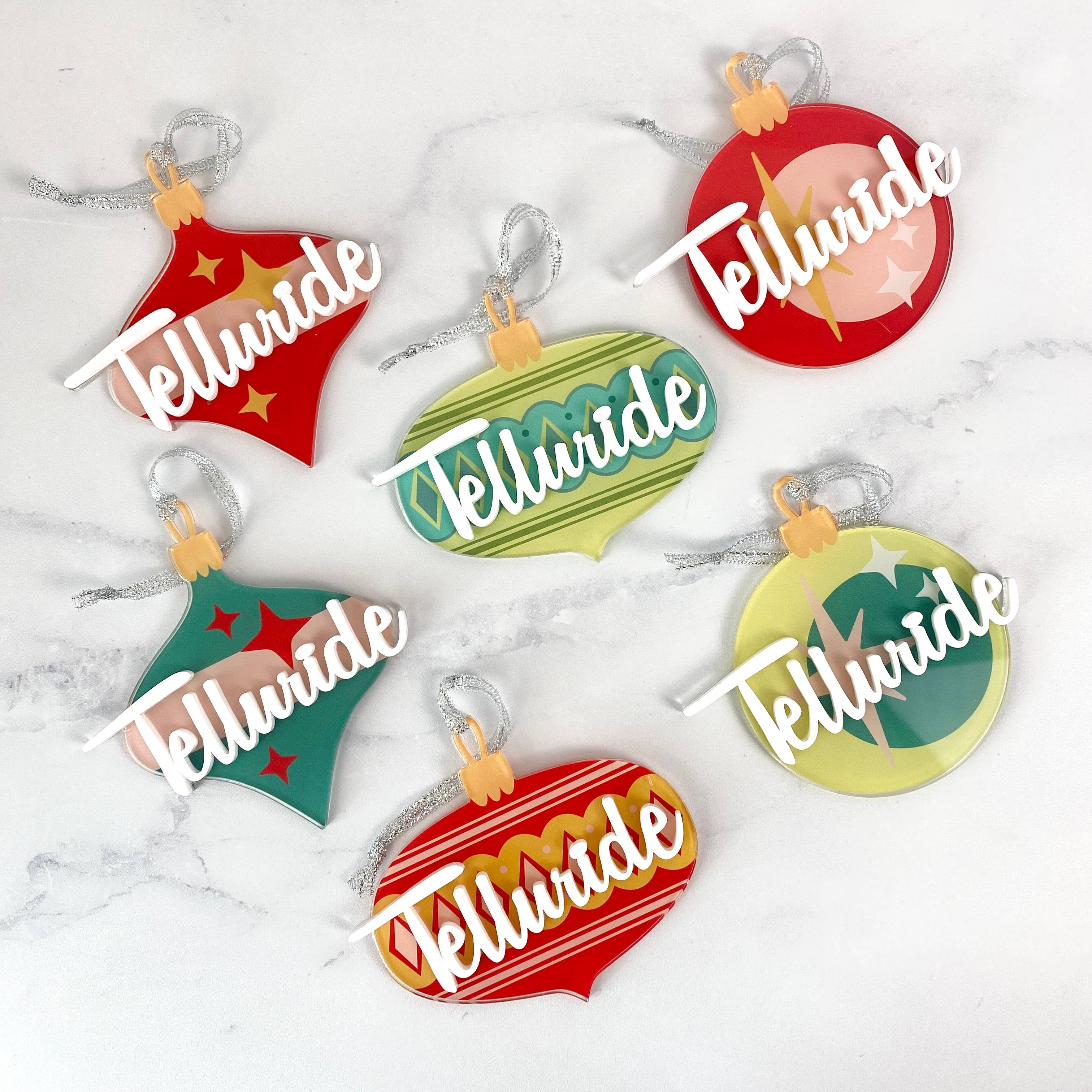 Atomic Kraftworks - Wholesale Ornament - Vintage Bauble Customizable [Your City] Ornament14