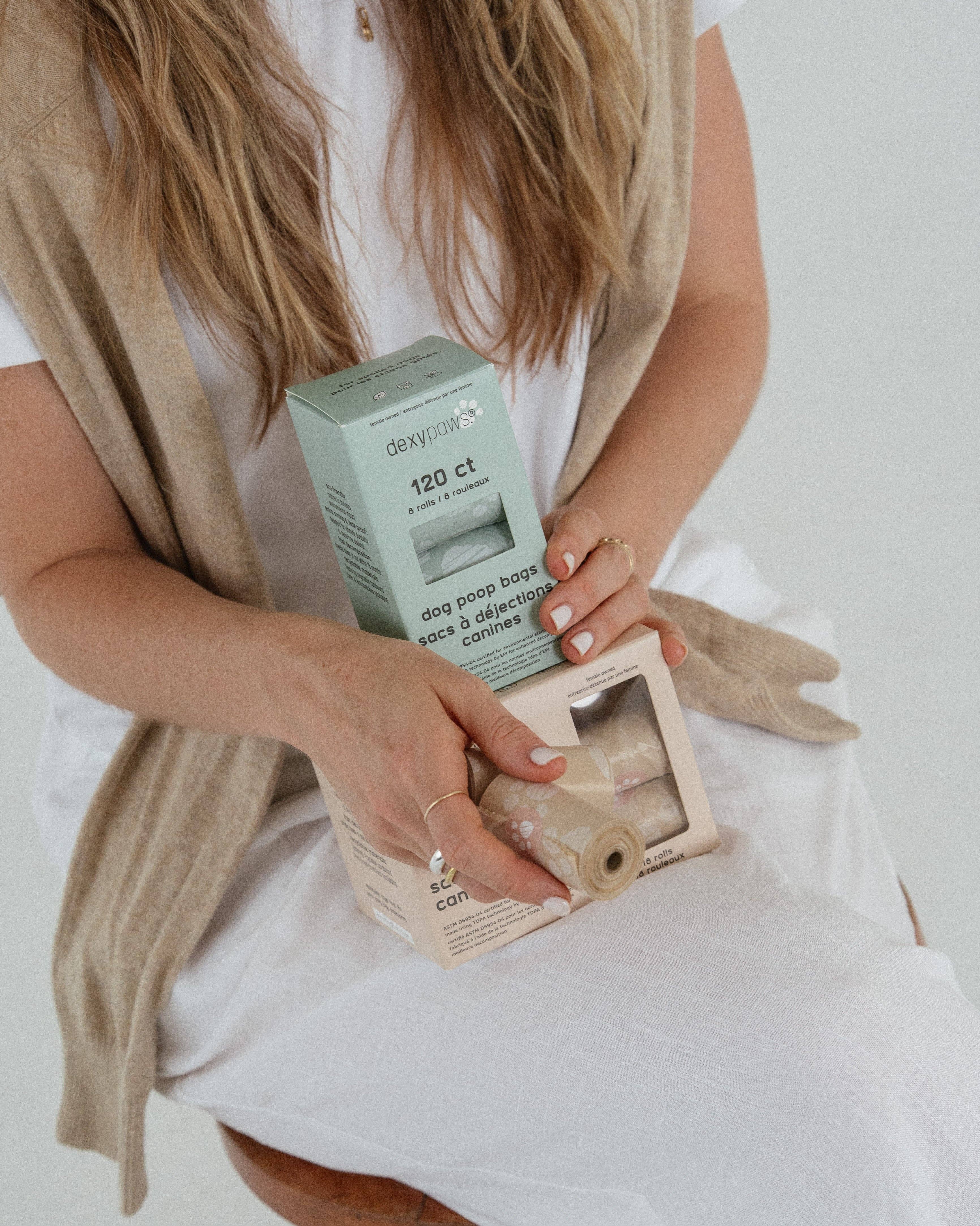 dexypaws - Wholesale Pet Poop Bag - Sage Green Poop Bags1