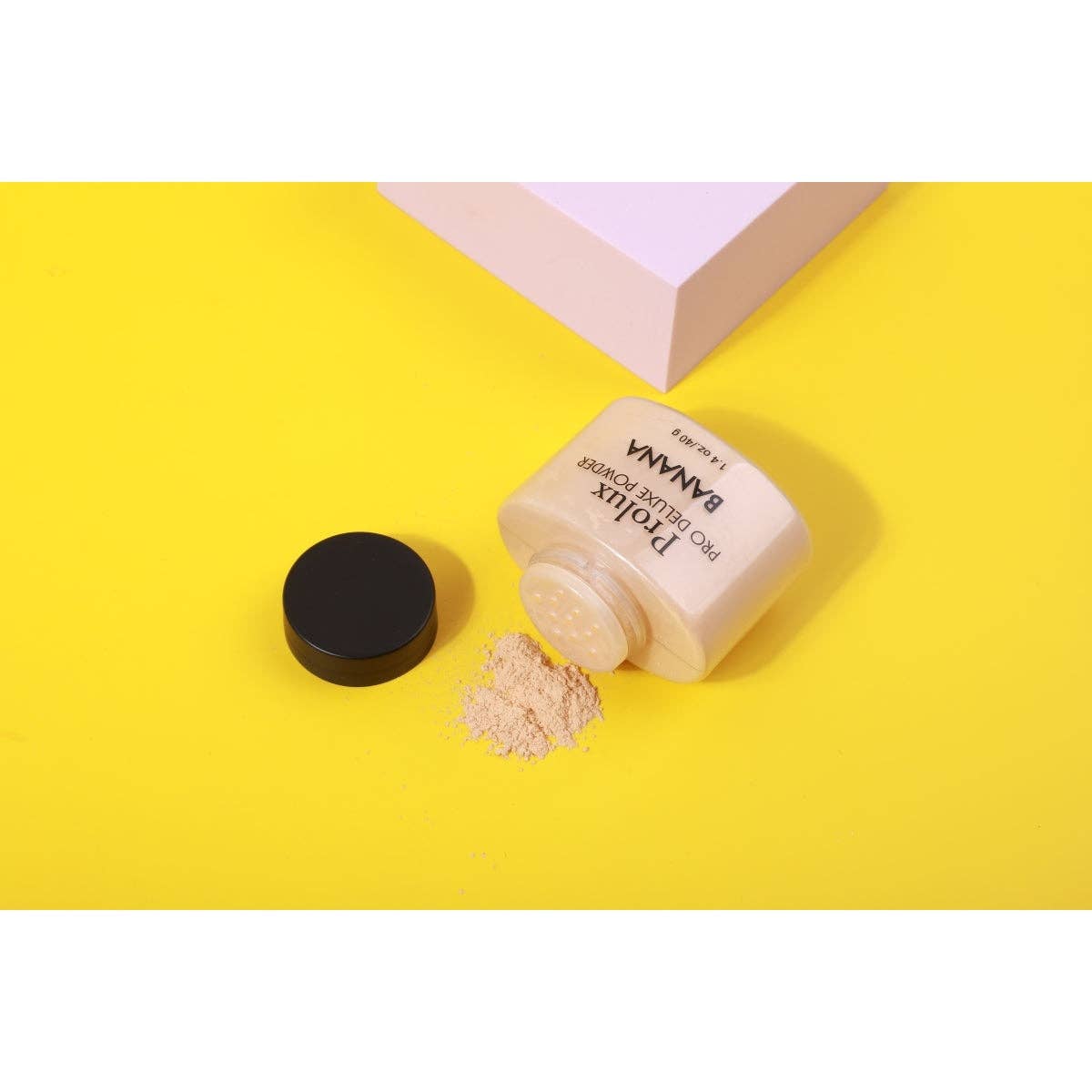 Efon International Corp. – wholesale Sminkfixerande spray/pulver – Banana Pro Deluxe Puder – Slät, Ljus och Felfri Finish3