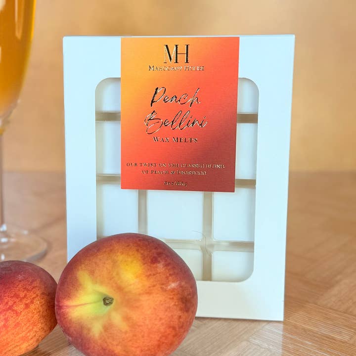 Fondants à la cire Bellini à la pêche pour la vente par Mahogany House