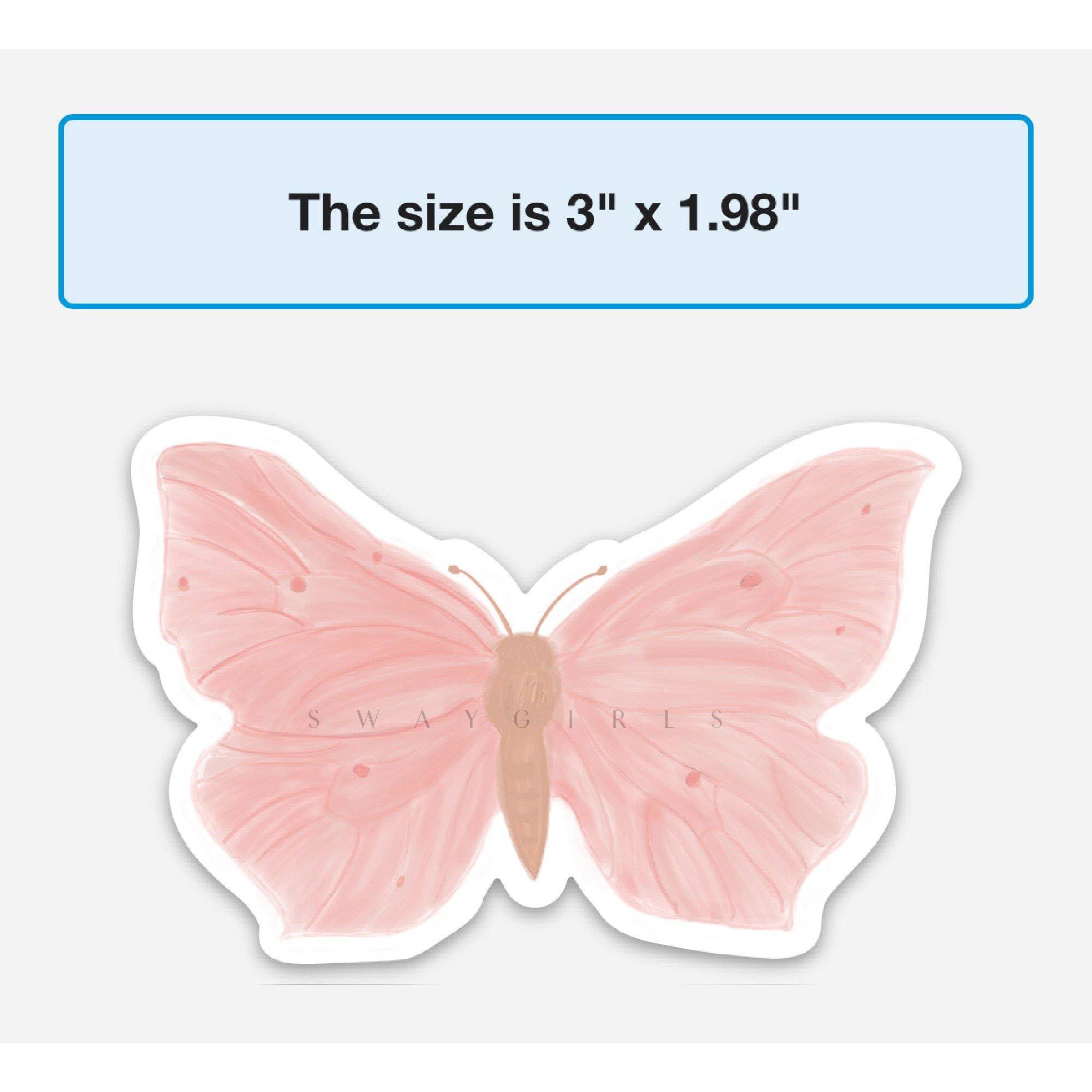 swaygirls - Wholesale Sticker - Pink Butterfly Sticker | Stanley sticker | Vinyl decal6