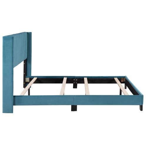 VTNG50 - Wholesale Bed - Queen Size Velvet Upholstered Platform Bed,Box Spring Needed24