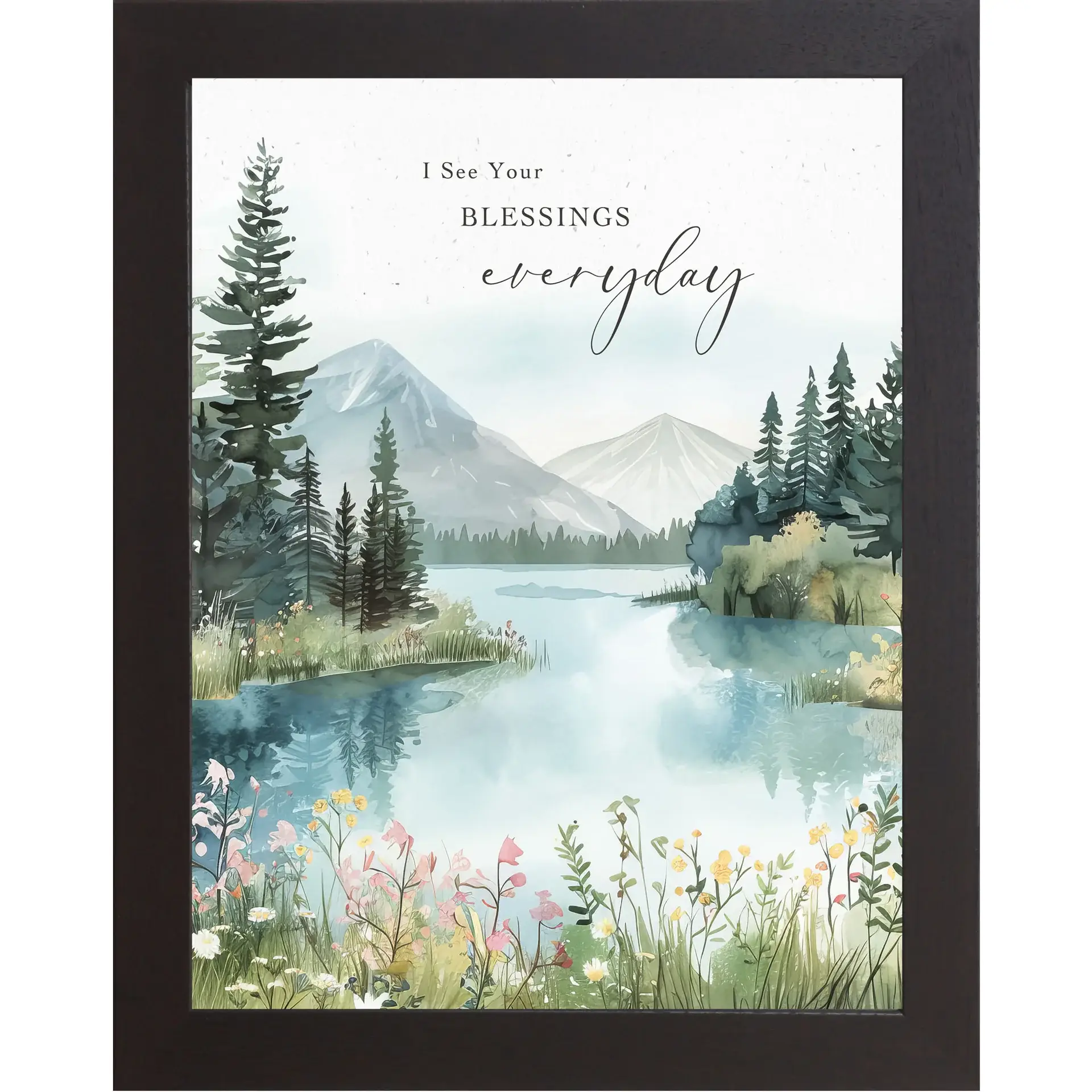 Summer Snow Art - Wholesale Wall Art Set - I See Your Blessings Everyday Forest Mountains Art Decor0