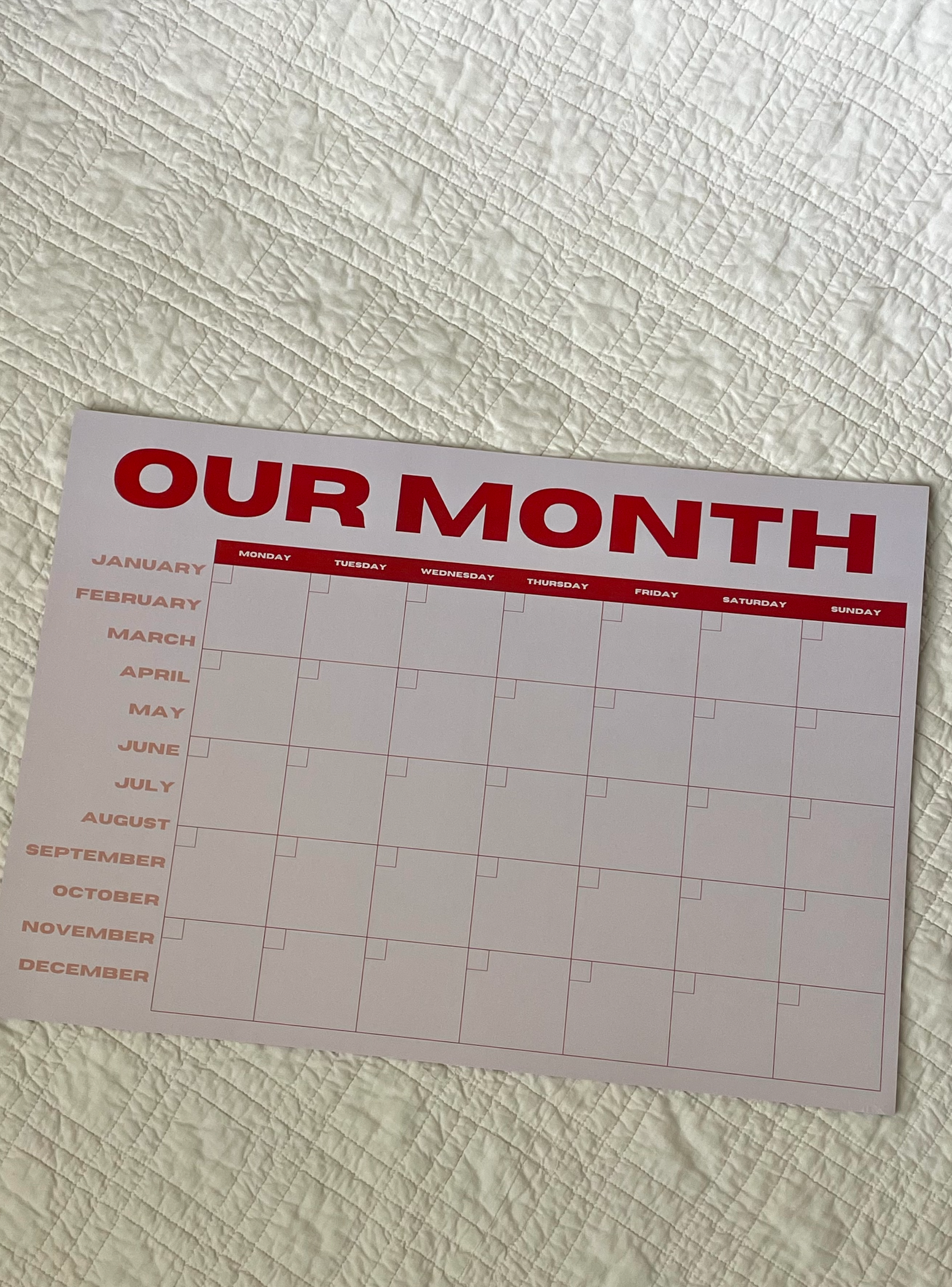 Sonderhaus – Engroshandel Planner – Vores månedsplanlæggerblok1