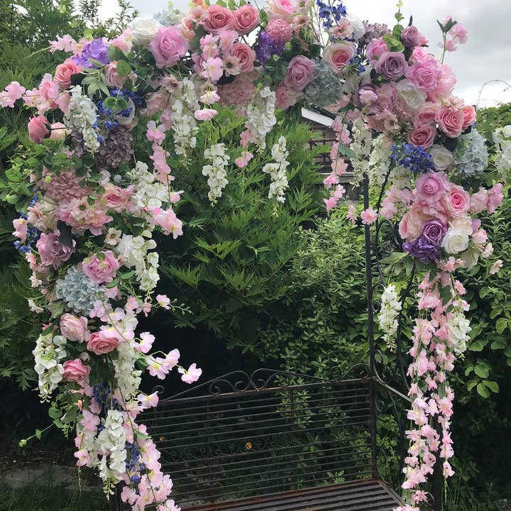 IVY CRUZ - Wholesale Bunting/Garland - Pastel Flower Garland, Floral Garland, Wedding Garland
