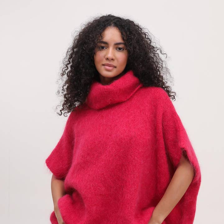 TURTLENECK PONCHO SWEATER and other Purchase Wholesale cashmere ponchos. Free Returns & Net 60 Terms on Faire trending on Faire.