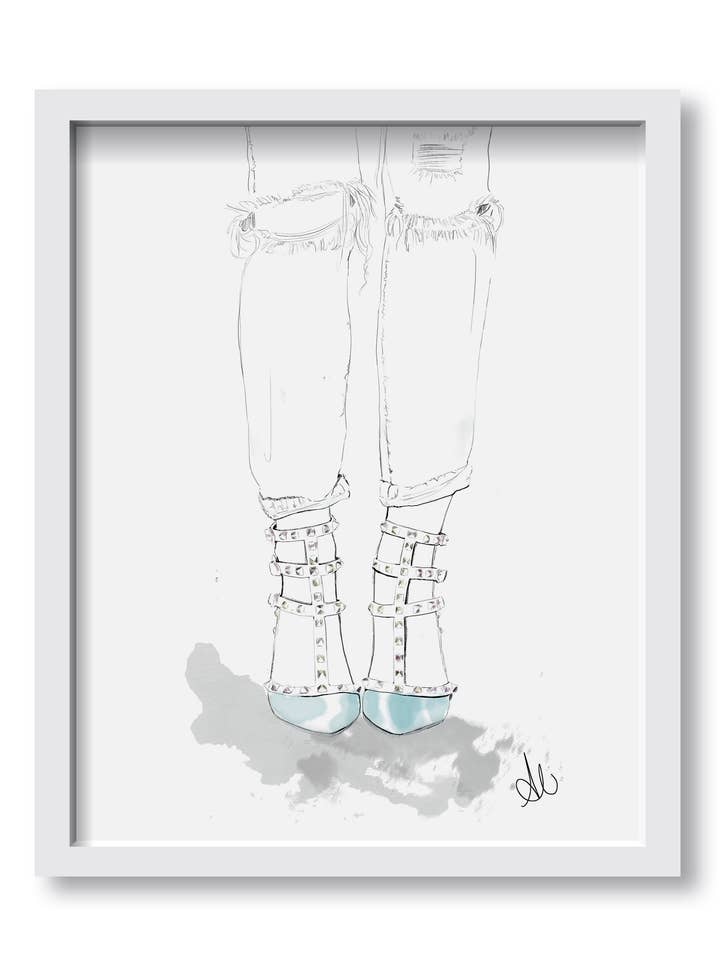 Rock Stud Art Print voor wholesale door Alison Gordon Studio