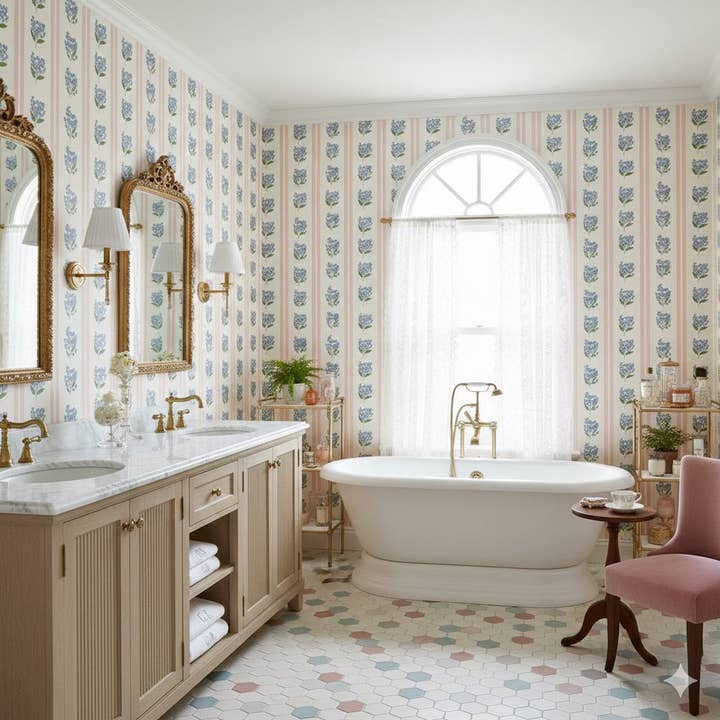 Annalise Wallpaper by Ashton Elizabeth for wholesale by Loomwell Home Goods