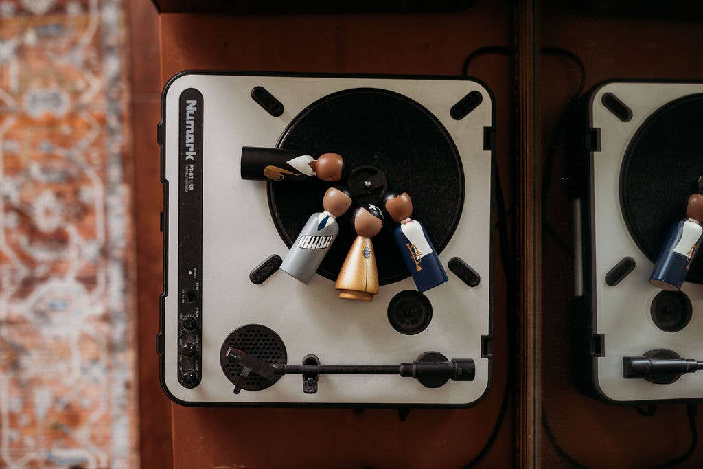 Goose Grease - Vente Poupée – enfant - Les poupées en bois peintes à la main « The Jazz Cats »3