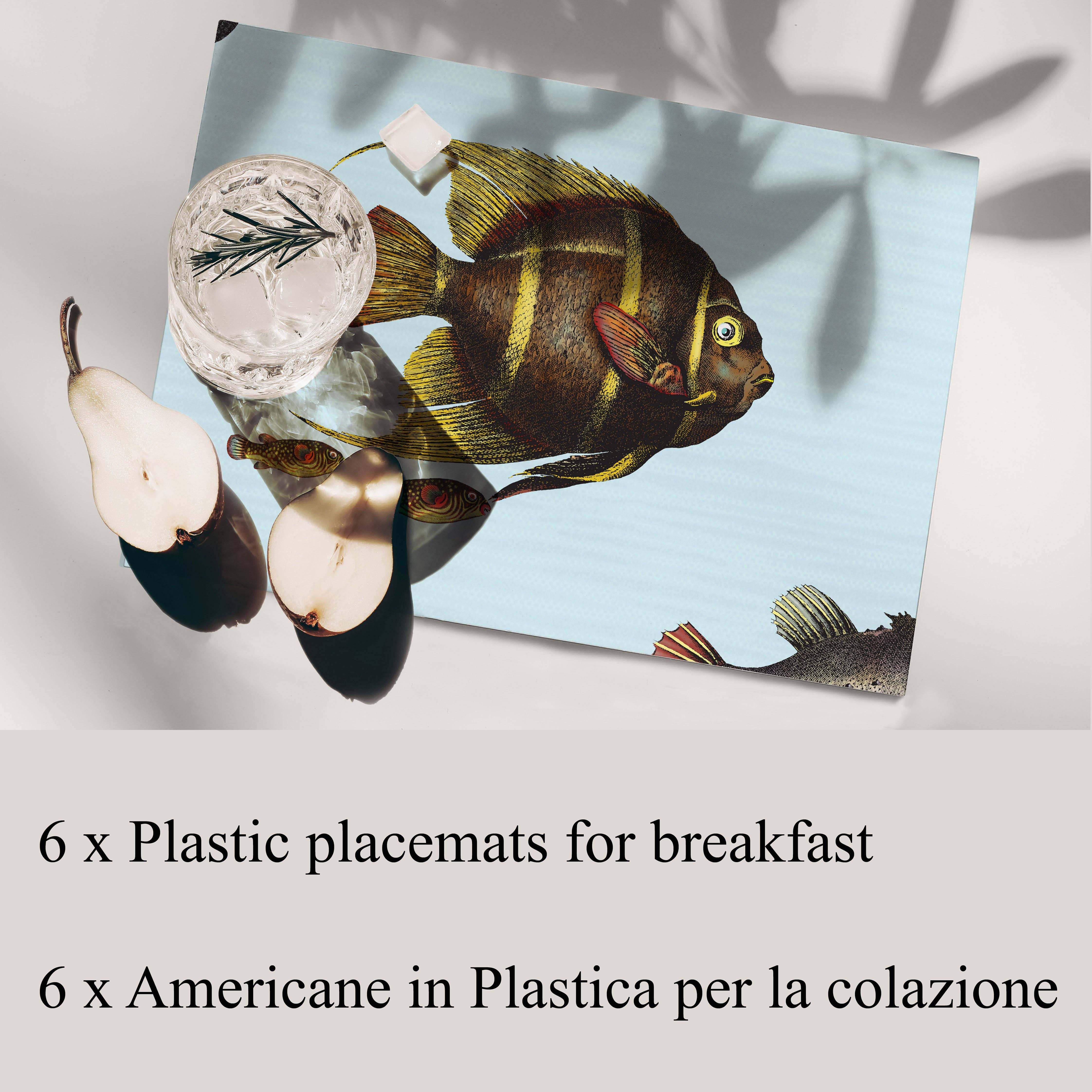 Wallpapers4Beginners - Vente Sets de table - Set de sets de table réversibles pour aquarium1