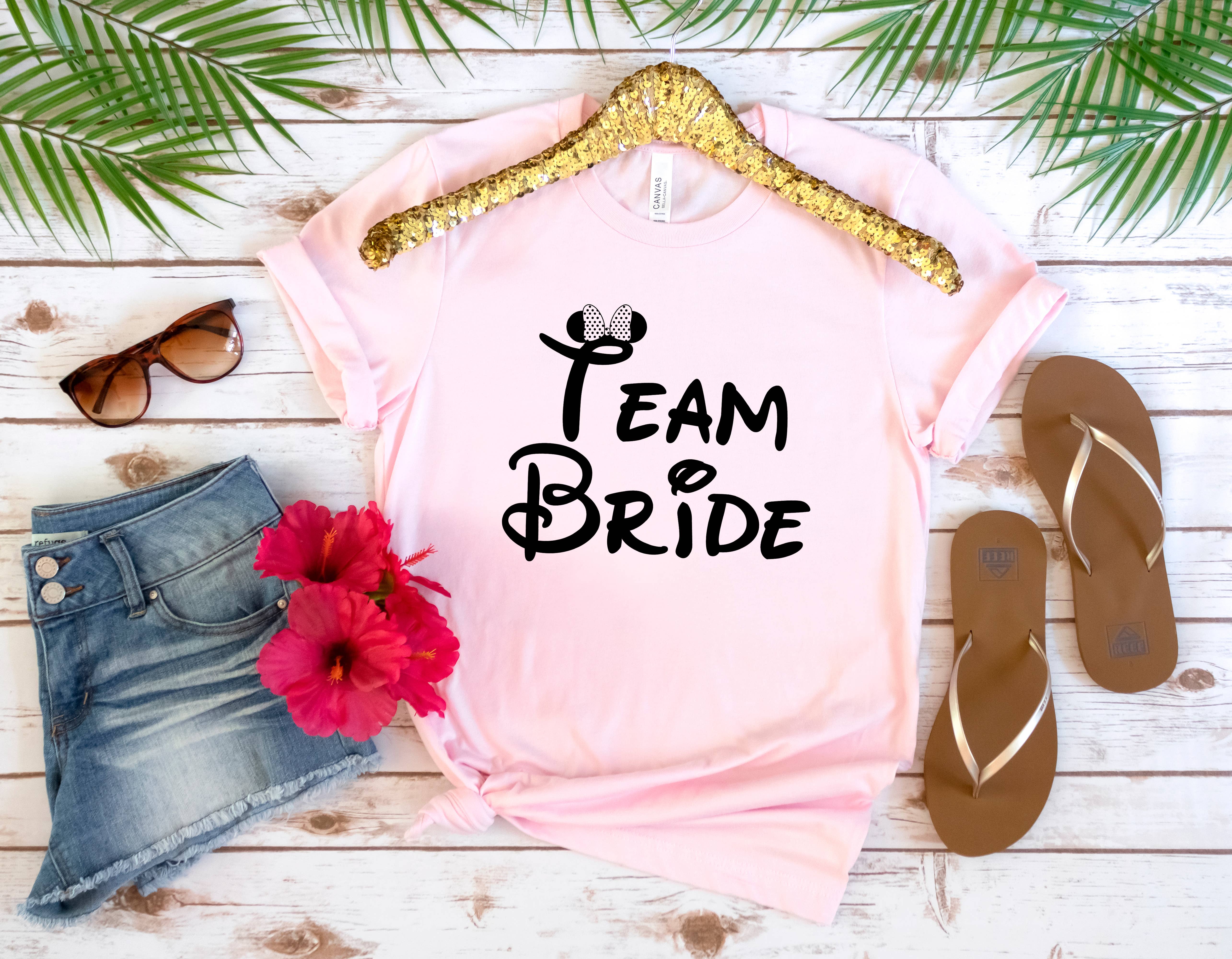 Lucky Avocado - Wholesale Screen printed t-shirt – Women′s - Team Bride Shirt, Bridesmaid Wedding Party Shirt0