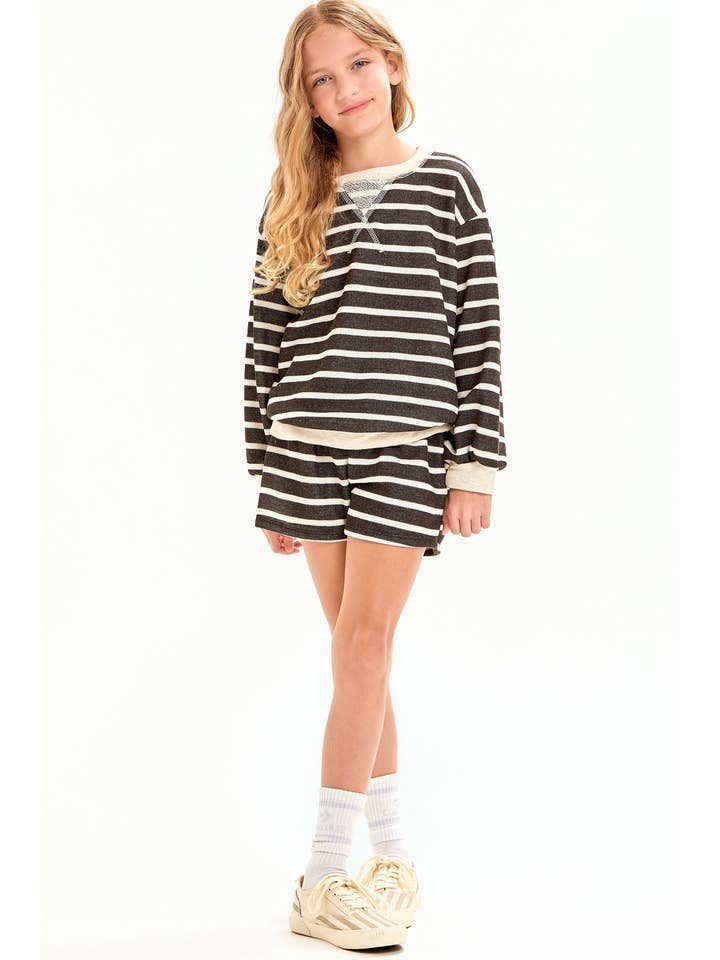 Good Girl - Wholesale Sweatshirt - Kids - Stripe French Terry Sweatshirt12