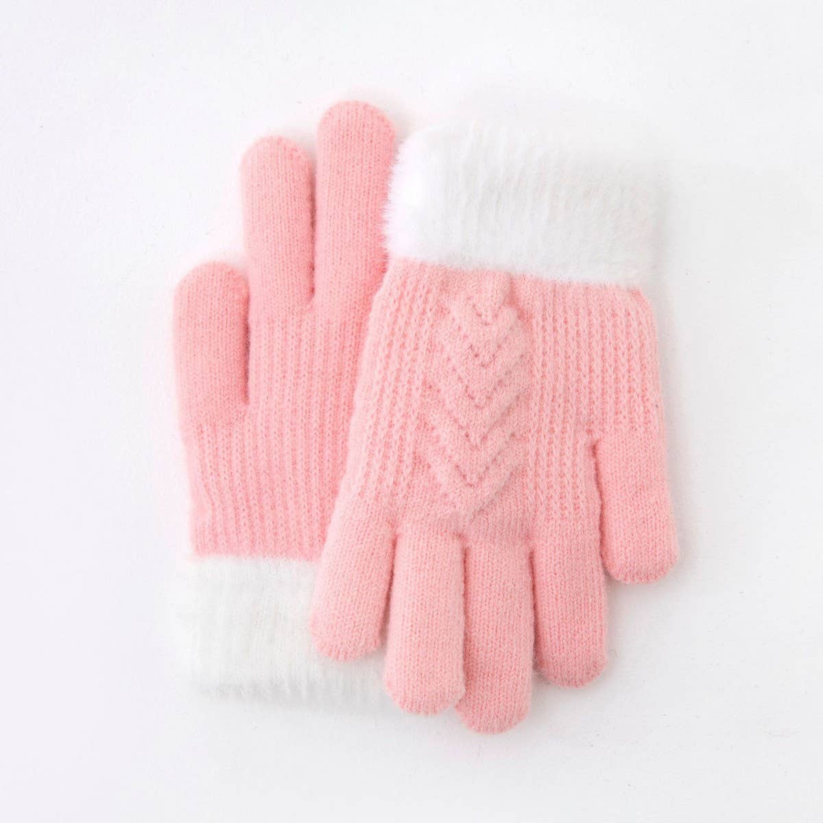 NINEXIS - Wholesale Gloves - Kids - CWAG00570_KIDS WINTER PLUSH DOUBLE LAYER WARM GLOVES4