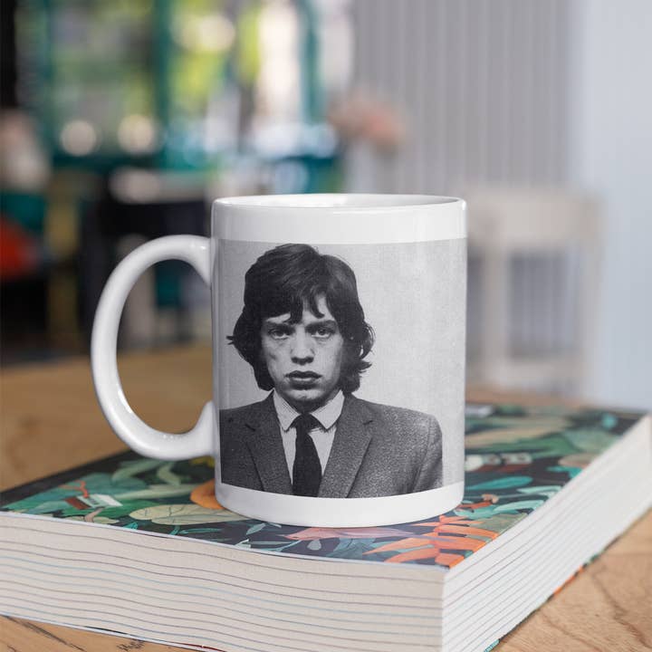 Lucky Mfg. Co. - Wholesale Coffee Mug - Rolling Stones Mick Jagger Mugshot Mug