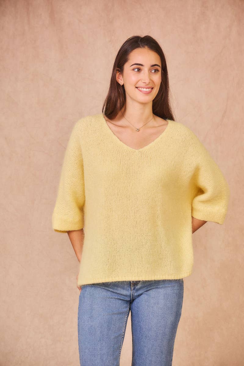 Calie Paris - Venta al por mayor Jersey de punto - Mujer - Suéter elegante de mohair kid21