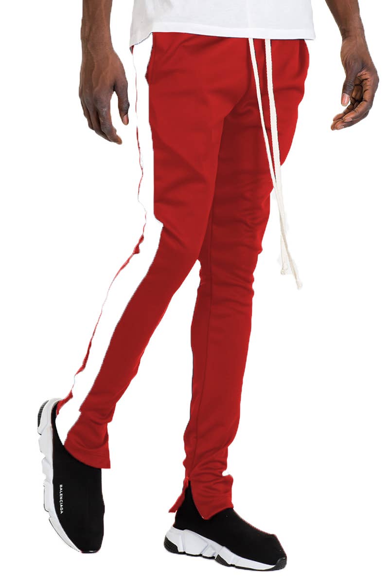 single stripe track pants