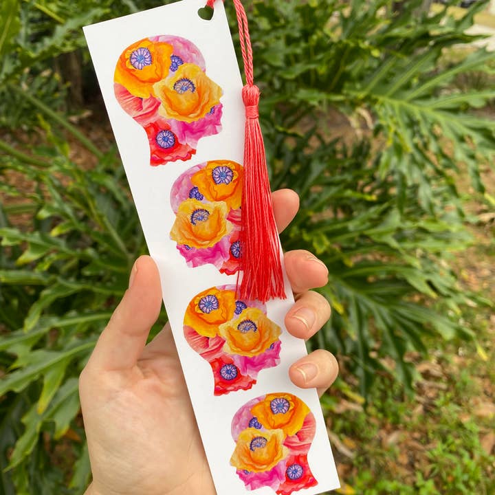 Signets * Signets magiques * Librairie * Tête de fleur pour la vente par Fox & Crow Paper co.