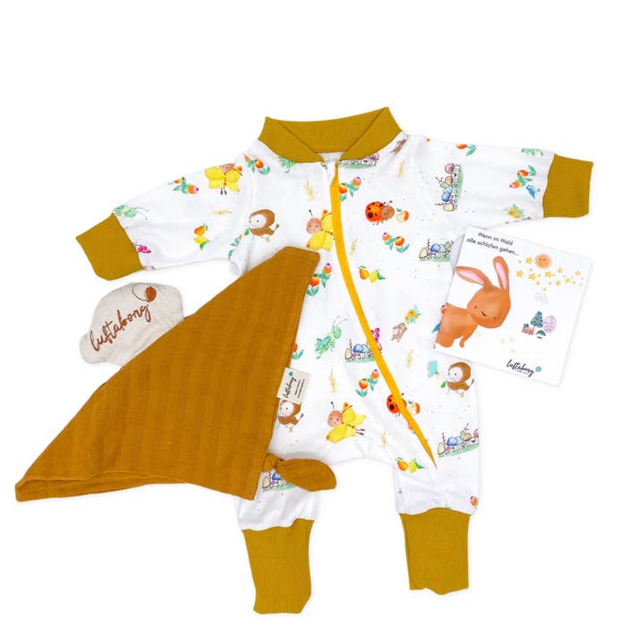 Pijama orgánico banderines prado con edredón para venta al por mayor de luftabong