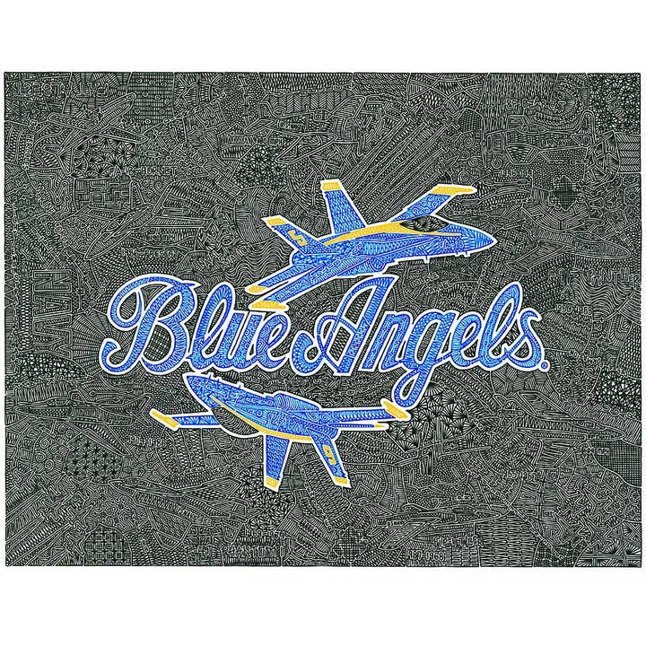 Art Print - Blue Angels for wholesale by Viz Art Ink