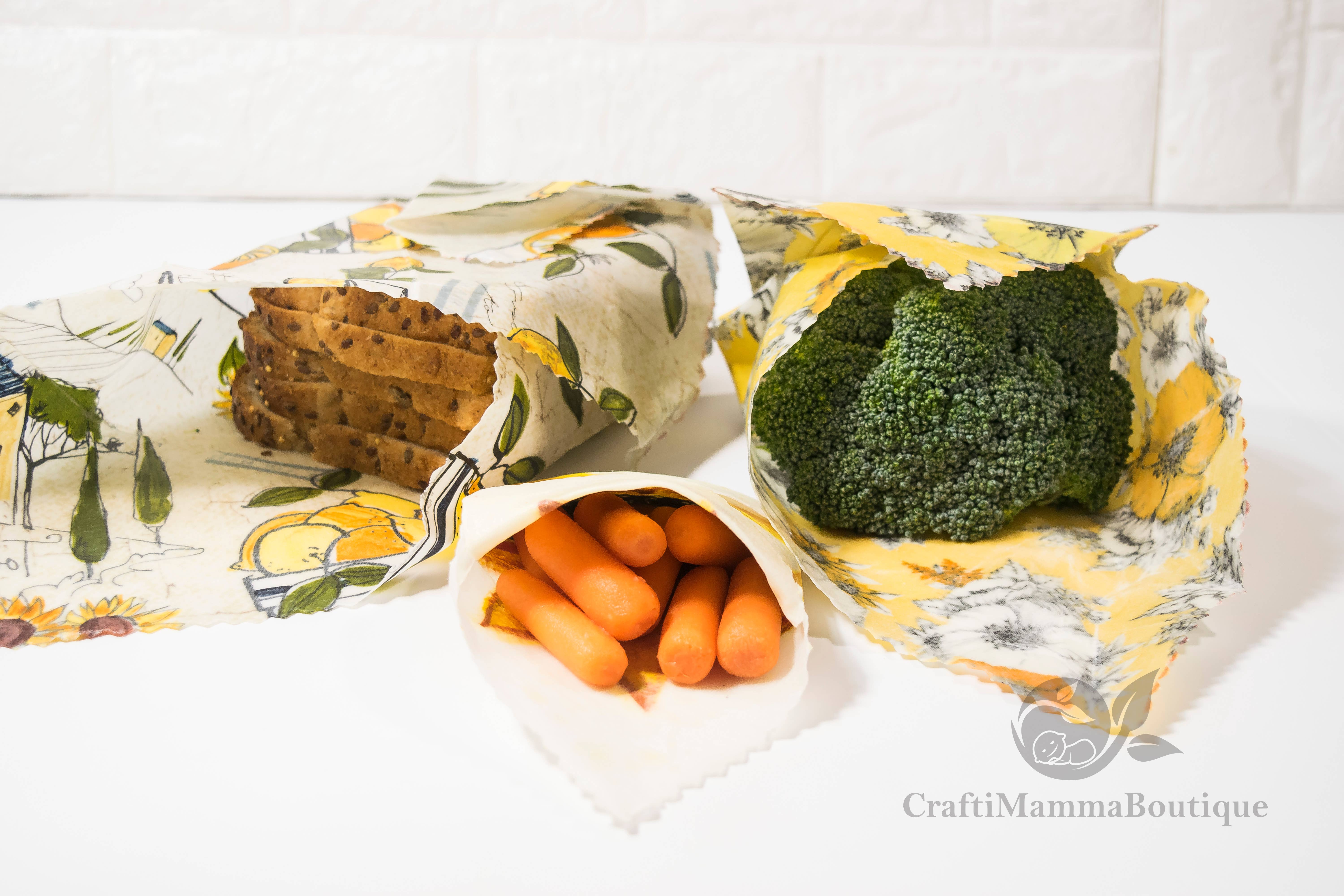 GreenLife Apothecary - Wholesale Food Storage Wrap/Bag - 1 Medium Beeswax Food Wrap, Random Pattern, eco friendly7