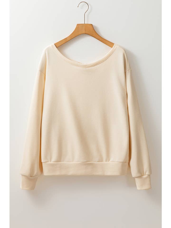 Amaryllis Apparel - Wholesale Sweatshirt - Women's - Back Bowknot Sweatshirt37