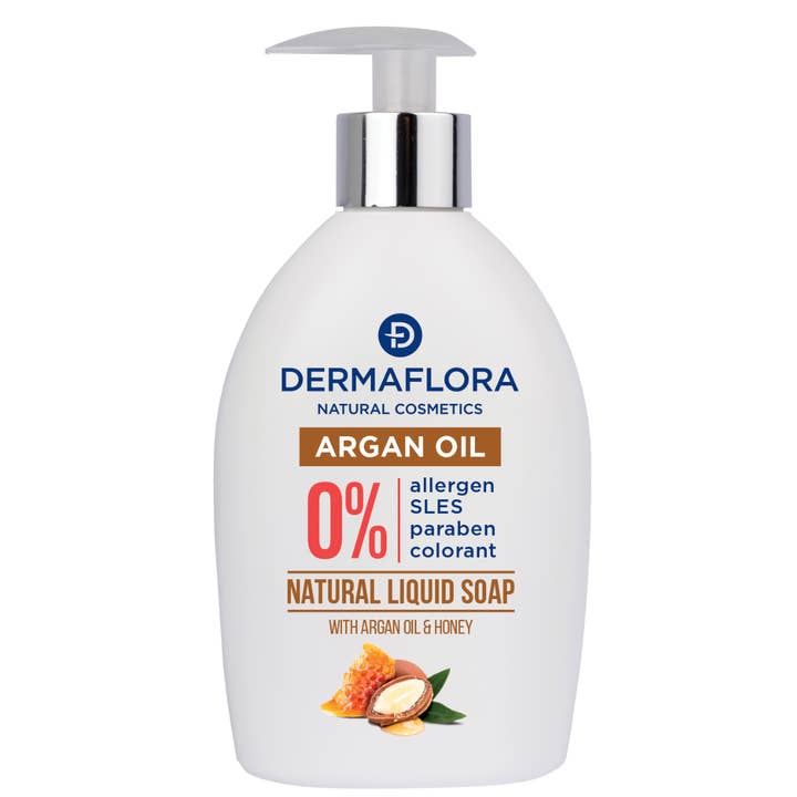 Dermaflora Argan Oil & Honey Hand Soap 400ml for wholesale by Dermaflora