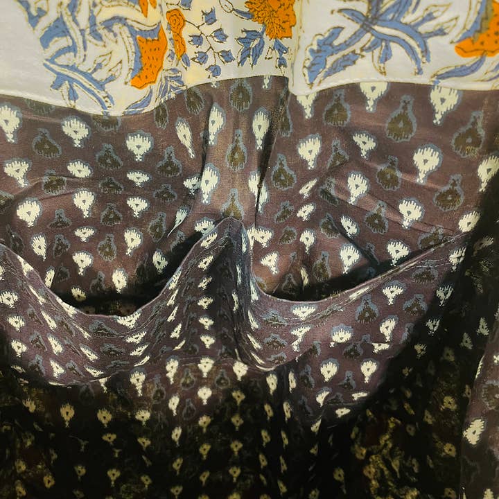 Anju Jewelry - Wholesale Tote Bag - Women's - Block Printed Canvas Bag - Marigold Wonders