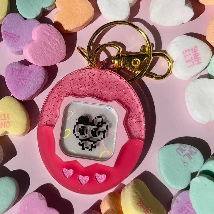 Studio Nena - Vente Porte-clés – femme - Porte-clés Tamagotchi Jelly Pink0