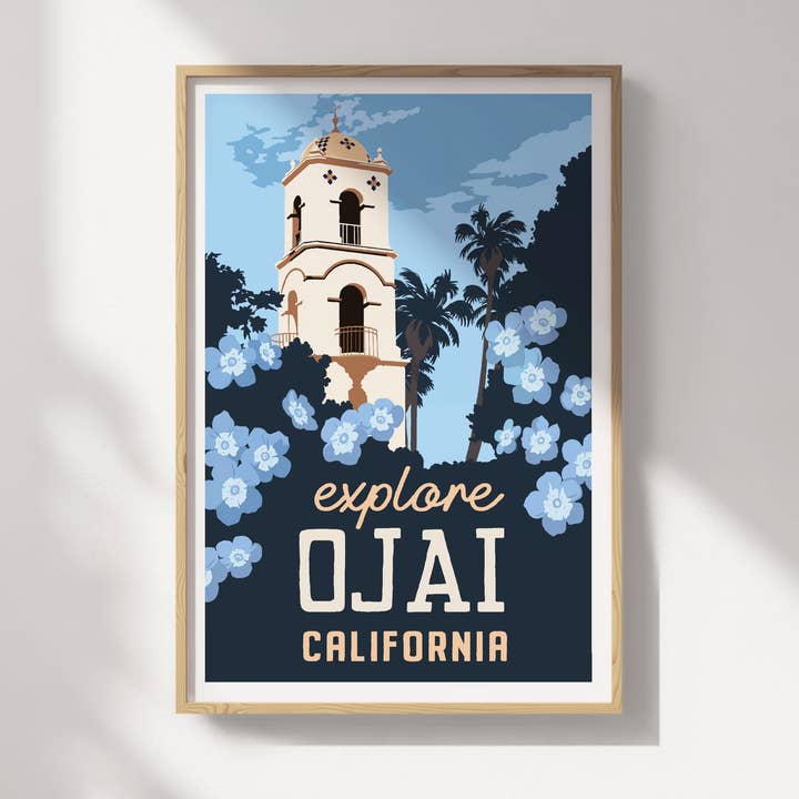 Ojai, California Travel Poster for wholesale by Recollection Project