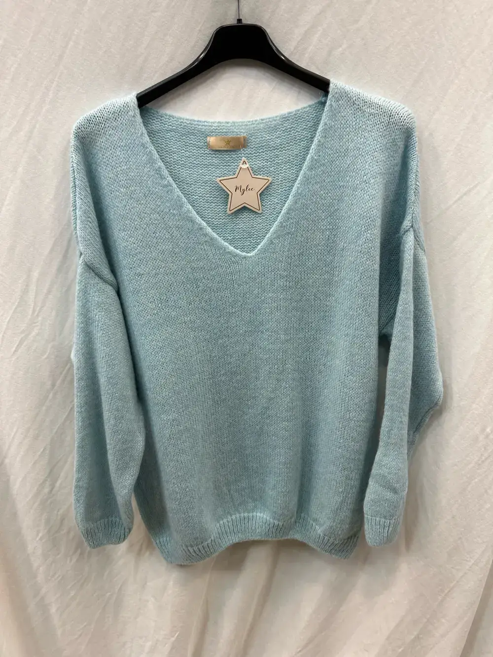 Mimi & Gogo - Vente Pull en maille – femme - Pull uni basique @20127_uni40