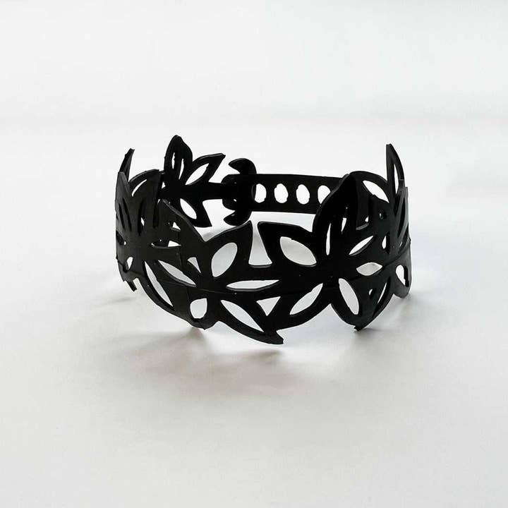 Kaden & Kai – Großhandel Manschettenarmband – Wildblumen-Fahrradschlauch-Armband2