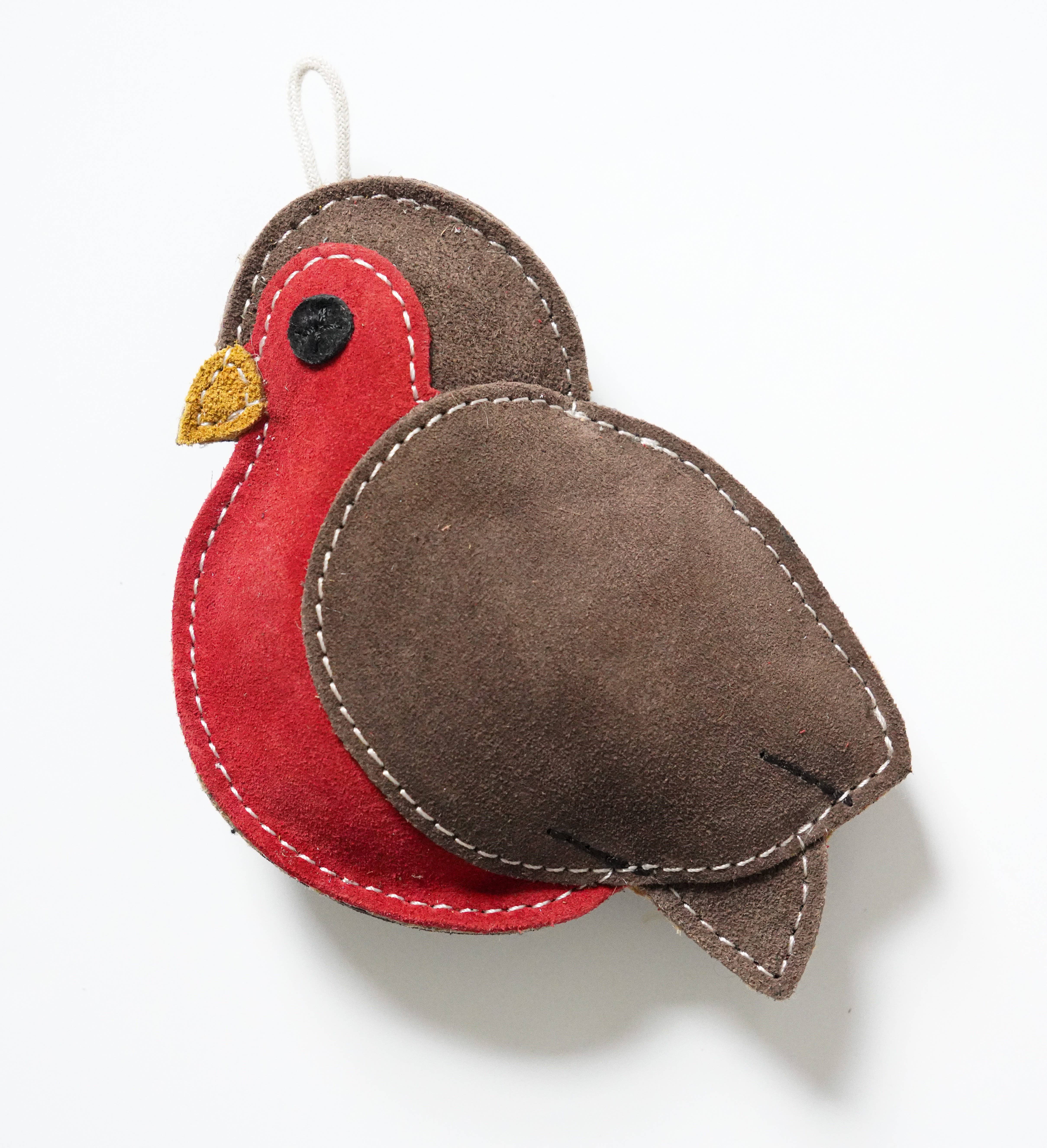 Aurora Paws - Vente Jouet à mâcher – chien - Rodney le Rouge-gorge Jouet Écologique de Noël pour Chien2