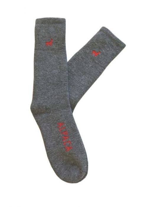 Everest Outdoor Alpaca Socks Gray for wholesale by Lanart Alpaca