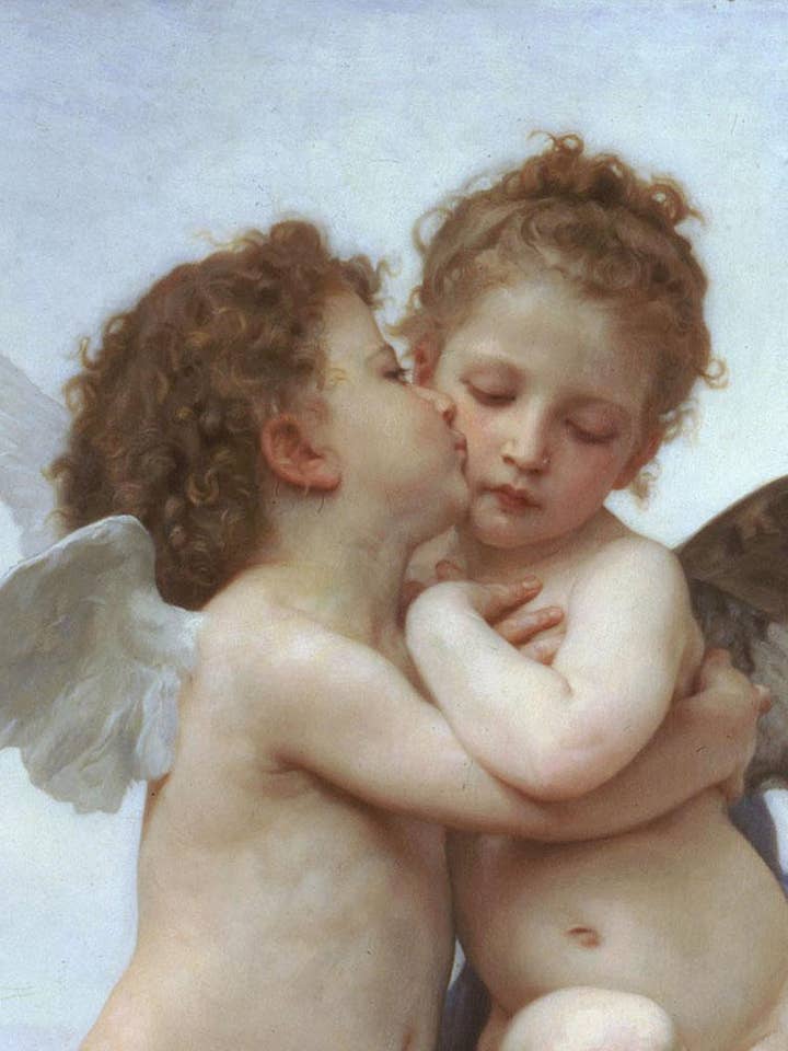 Cupid and Psyche as Children for wholesale by La Pastiche
