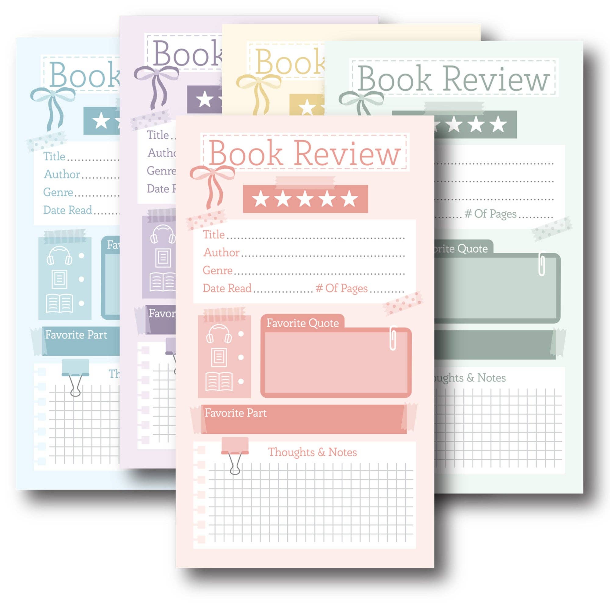 Wild North Co - Wholesale Notepad - Book Review Notepad - Scrapbook1