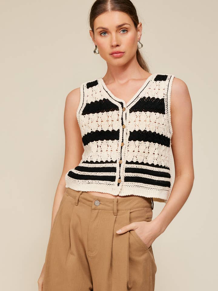 SIOBAN STRIPE TOP for wholesale by Line & Dot