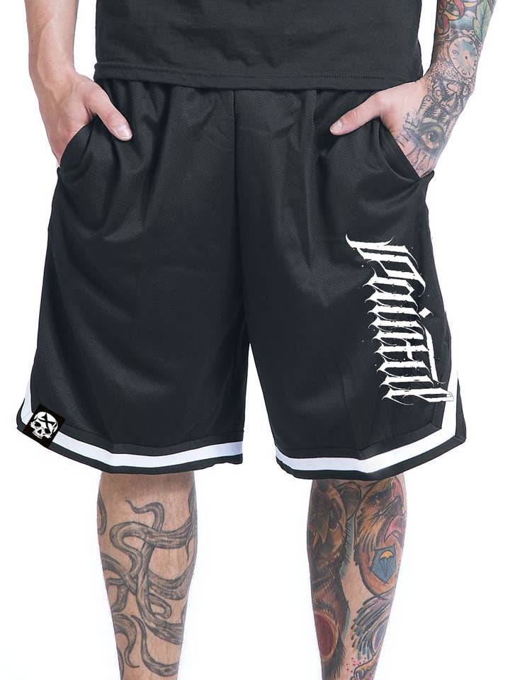 Kurze Herren Basket Letter für den Großhandel von Painful Clothing