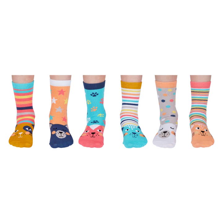 Sock Academy – wholesale Socks – Child – CATKINS | 6 Odd Socks Gift Box - United Oddsocks1