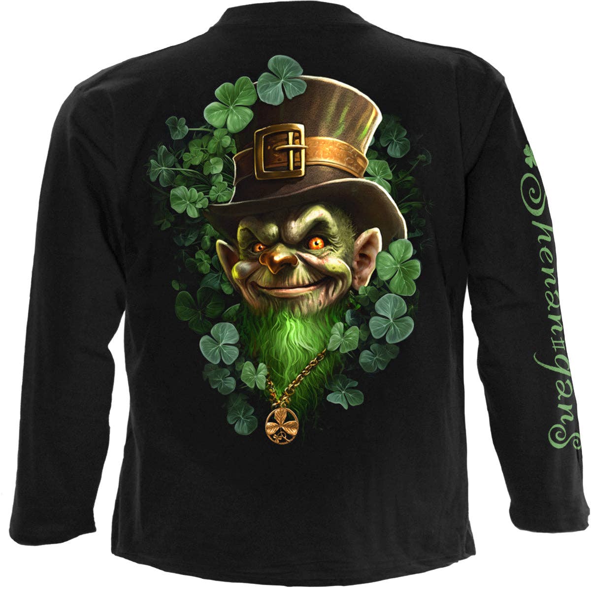 Spiral – wholesale T-shirt (graphic) – unisex – SHENANIGANS - Longsleeve T-Shirt Black1