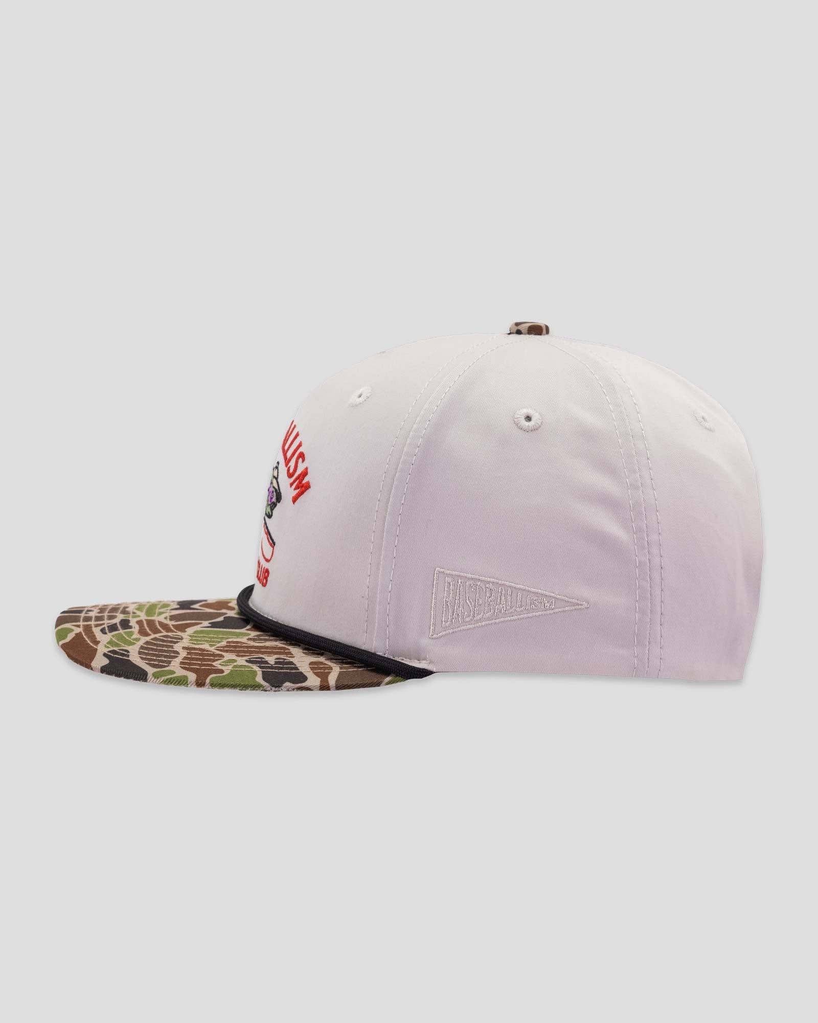 Baseballism - Wholesale Baseball Cap - Unisex - Fishing Club Angler Five Panel Rope Cap - Camo2