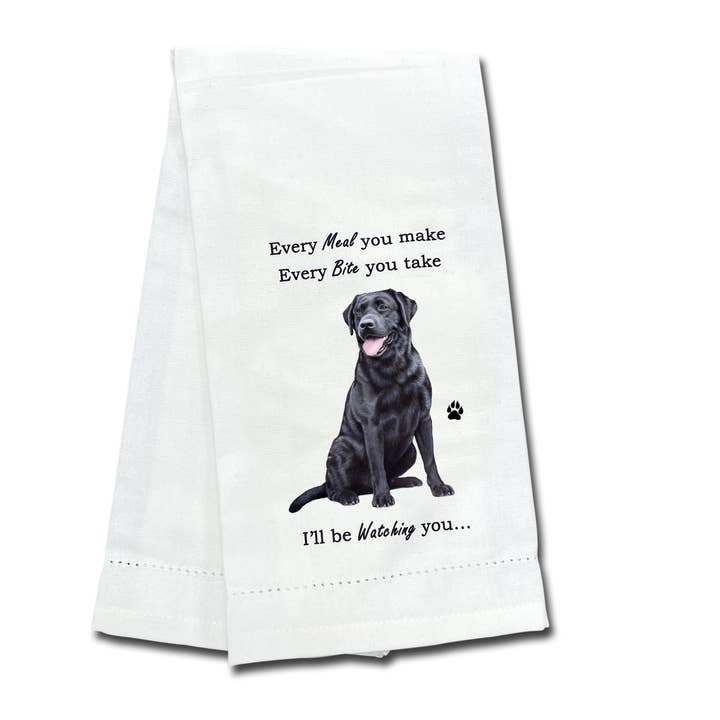 Keukendoek met zwarte labrador voor wholesale door E&S Pets