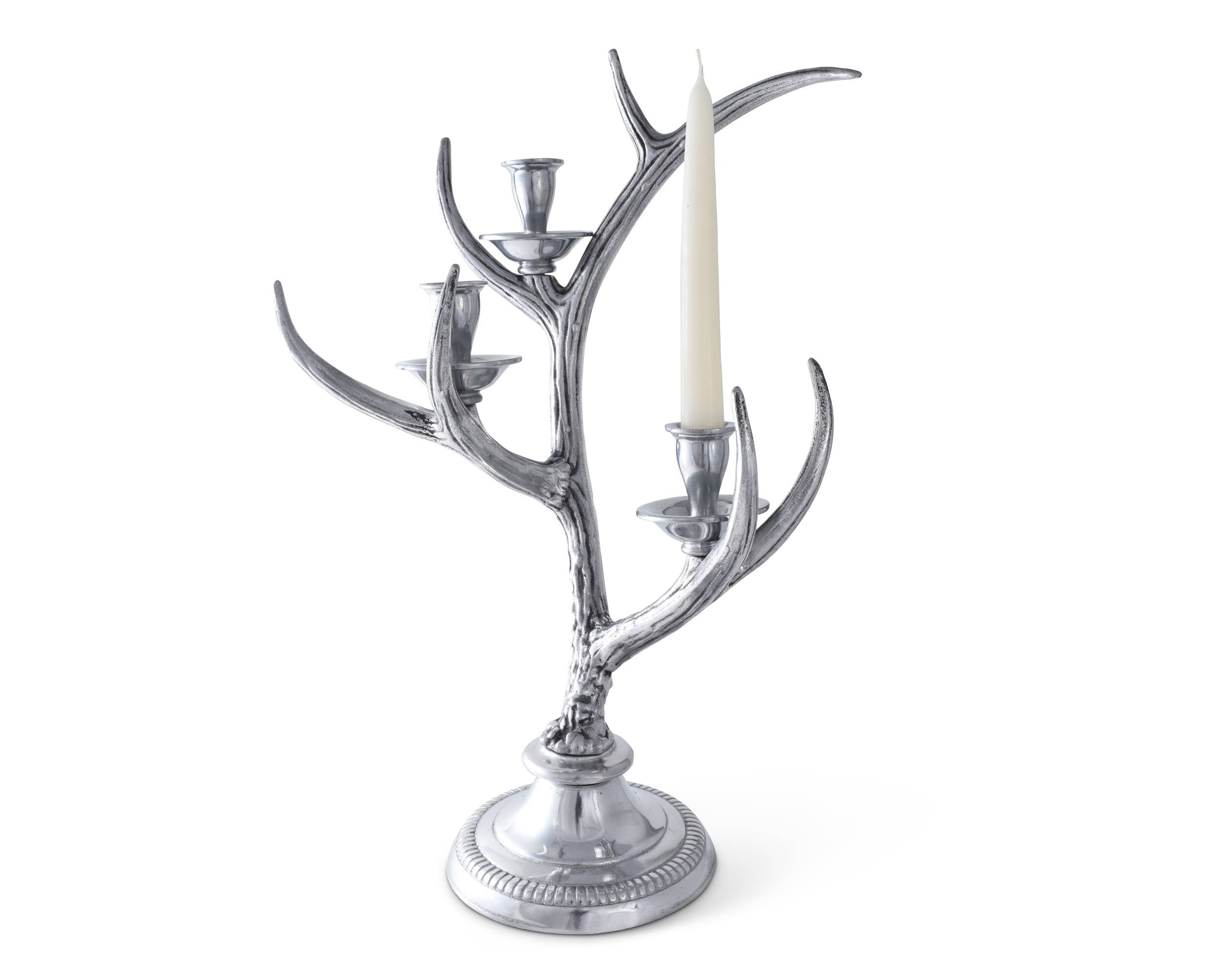 Arthur Court – Engroshandel Lyseholder – Tre-Light Metal Antler Lysestage1