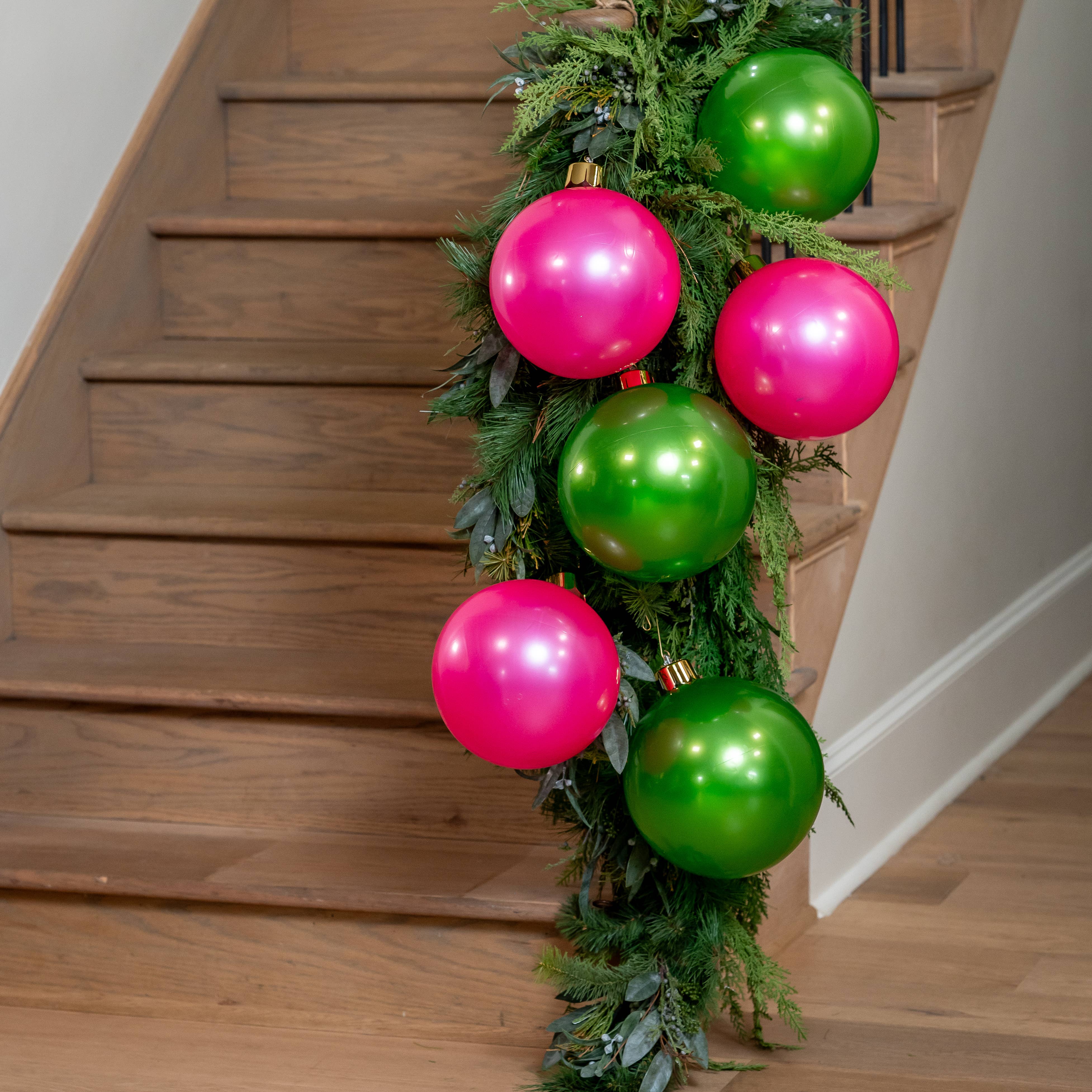 Holiball - Wholesale Ornament - 8" Mini Pink Trio- in Zipper Bag4