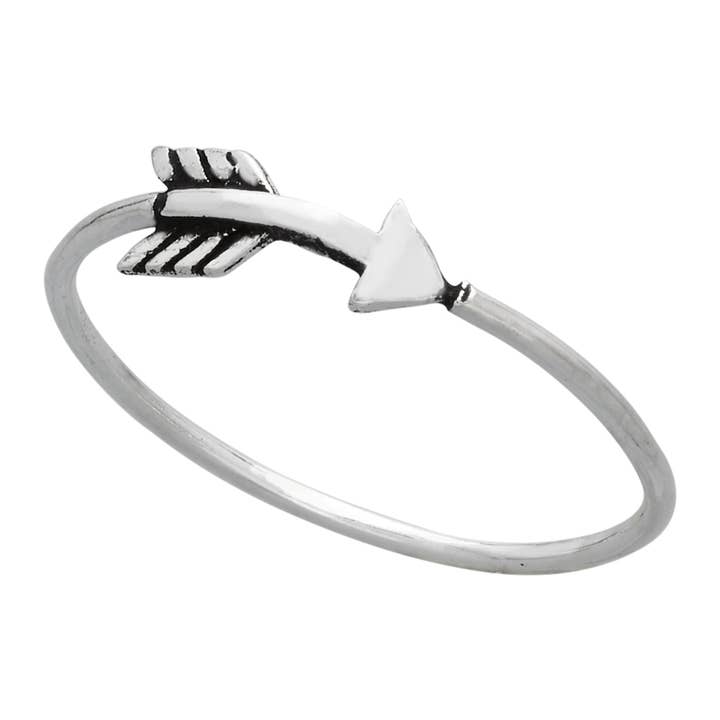 Tiger Mountain Jewelry - Wholesale Band/Stacked Ring - Me And My Arrow Sterling Silver Ring