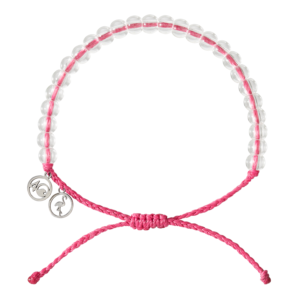 4ocean - Wholesale Beaded Bracelet - 4ocean Pink Flamingo Beaded Bracelet [6-pack]0
