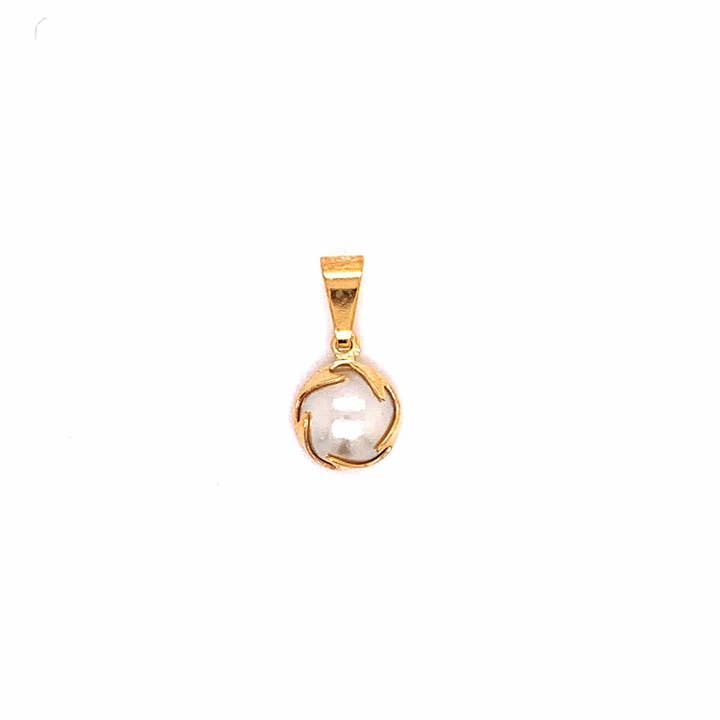 Gold Filled Pearl Pendant, Hanging Pearl Charm, Gold Filled Pearl Pendant, Pearl Accent Necklace, Pearl For Necklace, Gold Filled Pearl Charm for wholesale by The Bead Bazaar