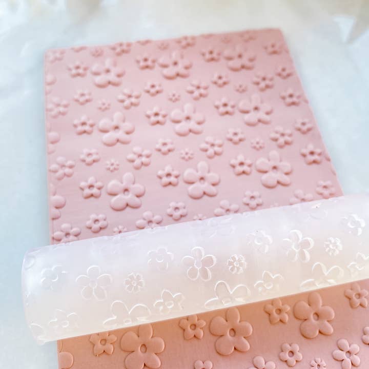 Tera Clay - Wholesale Decorating Tool - Floral Texture Roller1